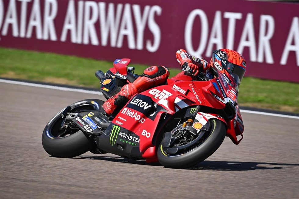 Marc Márquez (Ducati), durante una carrera.
