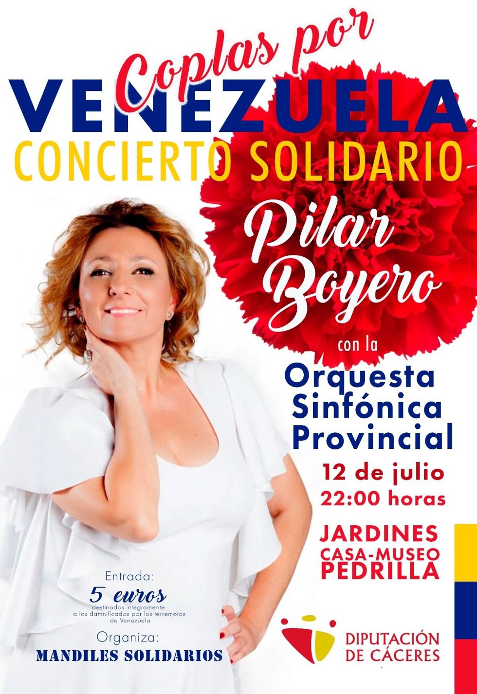 Cartel del concierto Coplas por Venezuela