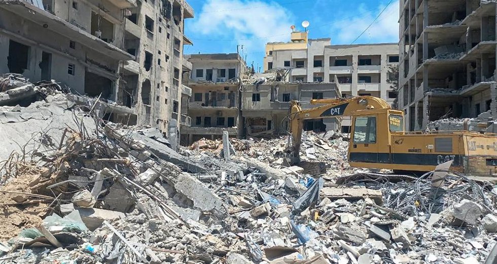 Secuelas de un bombardeo israeli en Tiro (Líbano), a 2 de julio de 2026