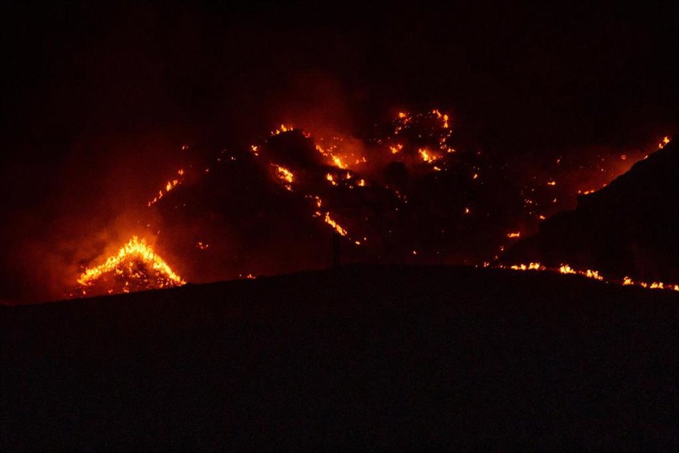 Incendio forestal de los Gallardos (Almería).