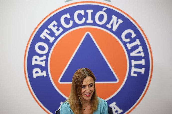 A secretária-geral de Proteção Civil e Emergências, Virginia Barcones Sanz, durante uma entrevista à Europa Press, em 6 de julho de 2026, em Madri (Espanha).