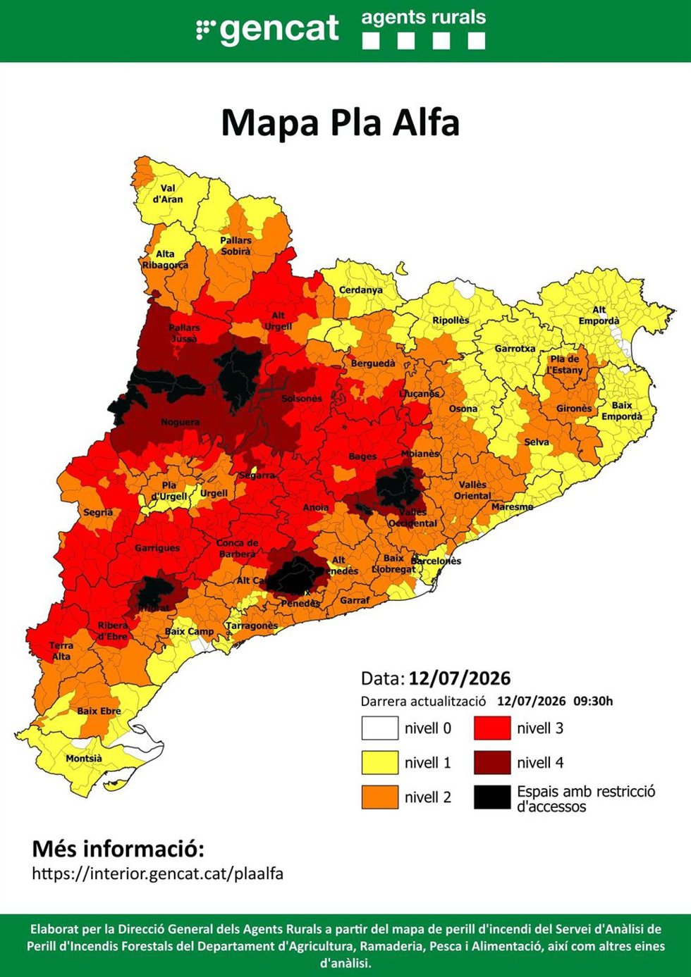 Mapa del Pla Alfa.