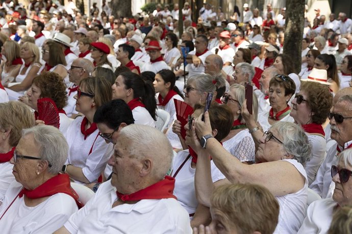 Imagen de archivo de público en San Fermín.