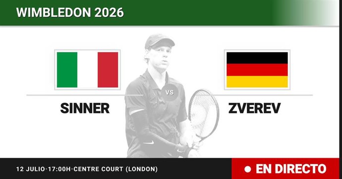 Jannik Sinner - Alexander Zverev: resumen y estadísticas del partido de Final de Wimbledon ATP