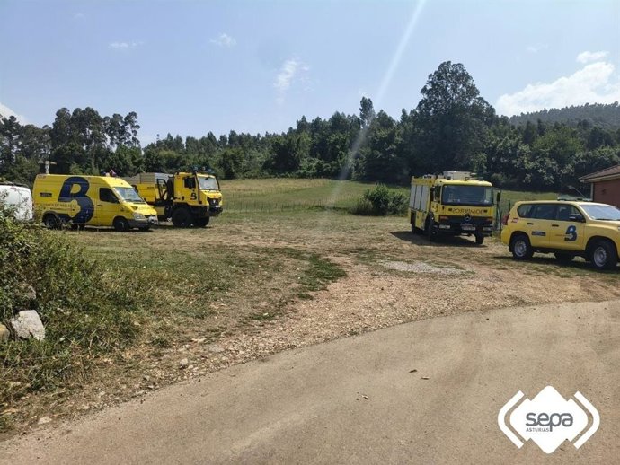 Vehículos del SEPA. Camión de bomberos.
