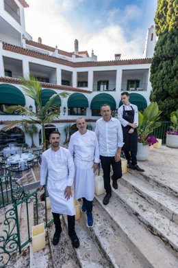 Amaury Bouhours, Romain Fornell y Oriol Fernández