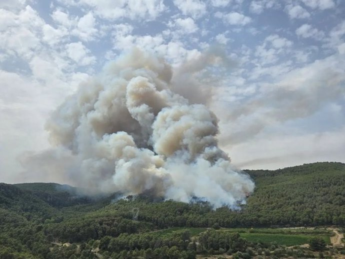Imatge de l'incendi