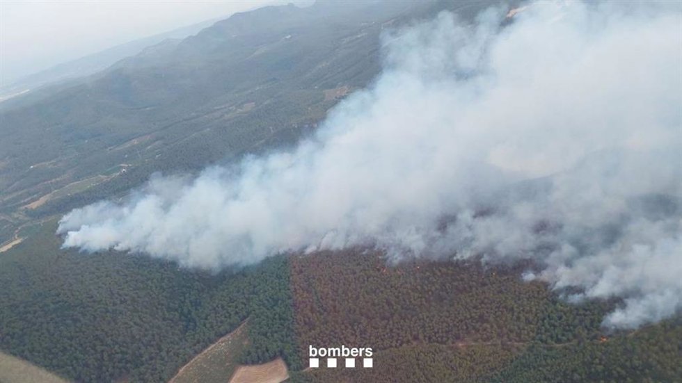 Una imagen del incendio