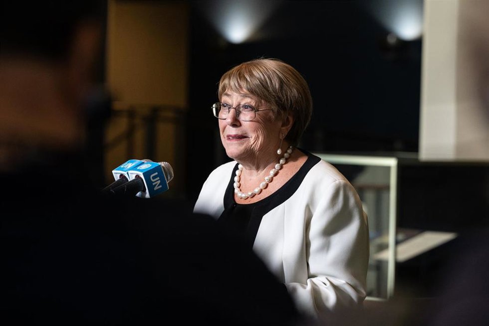 Archivo - La expresidenta de Chile y candidata a la Secretaría General de Naciones Unidas, Michelle Bachelet, en una imagen de archivo