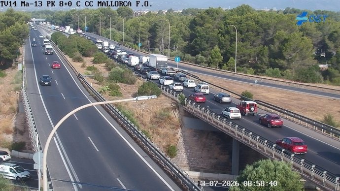 Cámara de tráfico de la Ma.13 en el kilómetro 8