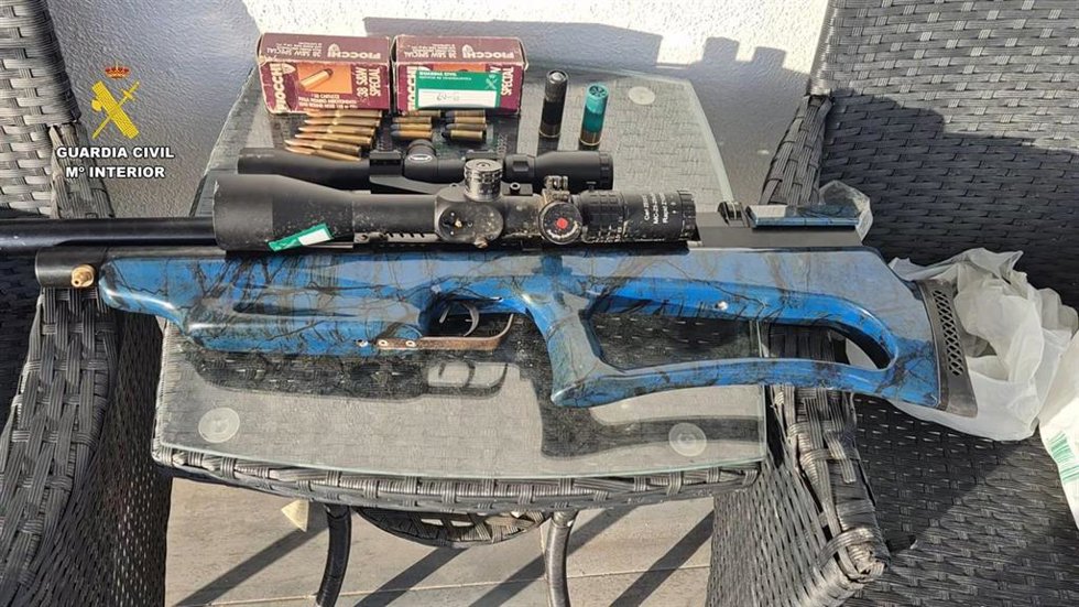 Arma incautada por la Guardia Civil en la operación 'Sariqatum Oris'.