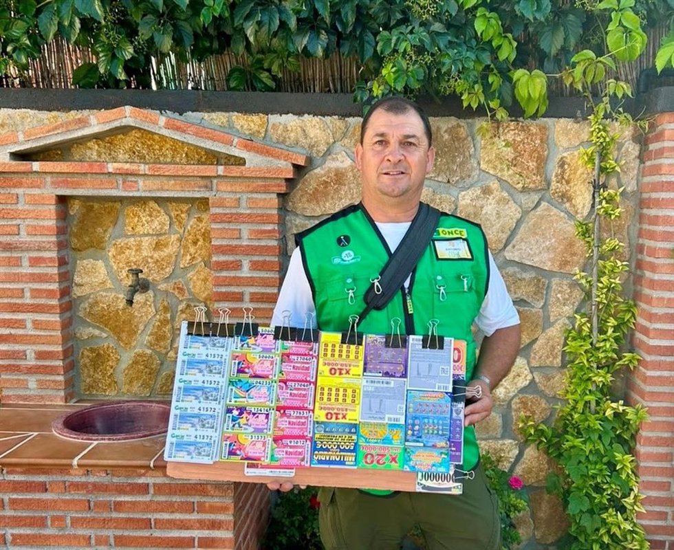 Vendedor de la Once en la comarca de Guadix.