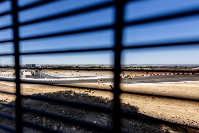 Archivo - Estado de las obras del circuito MADRING, a 12 de junio de 2026, en Madrid (España). 