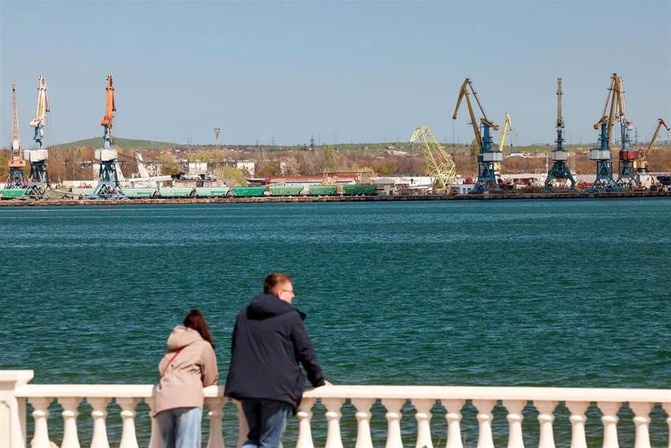 Archivo - Estrecho de Kerch en la península de Crimea.