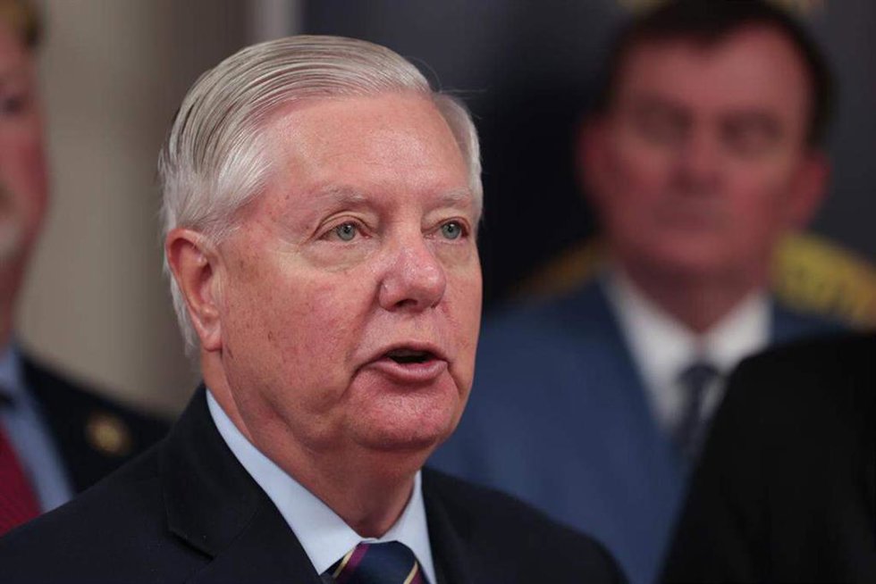 Archivo - El senador republicano estadounidense Lindsey Graham en una fotografía de archivo