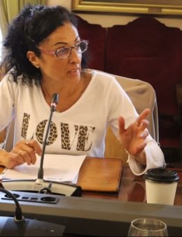 La concejala del Grupo Municipal Socialista en el Ayuntamiento de Oviedo, Natalia Sánchez Santa Bárbara.