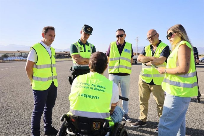 Punto de control de la Guardia Civil