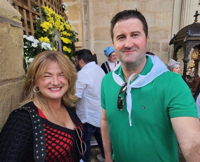 Susana Iglesias y Luis Sañudo en un acto municipal