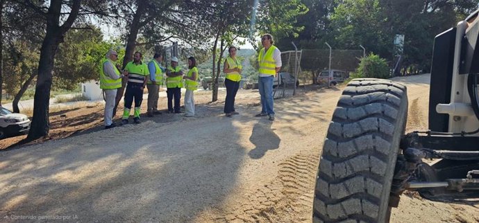 Visita a las obras en el camino rural El Caño