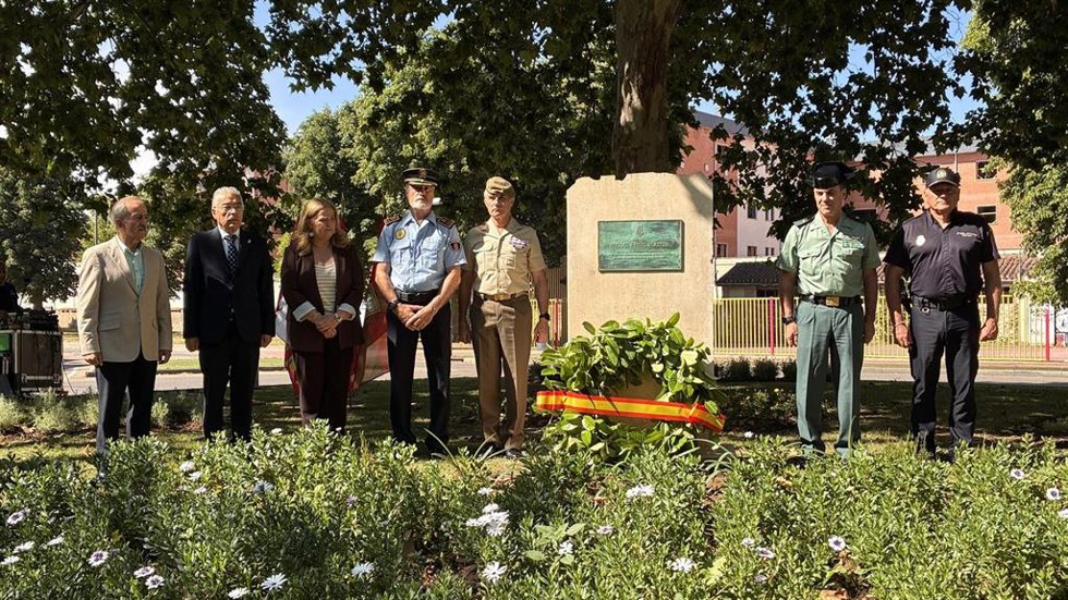 Homenaje en Burgos a Miguel Ángel Blaco, en el 29 aniversario de su secuestro y asesinato a manos de ETA.