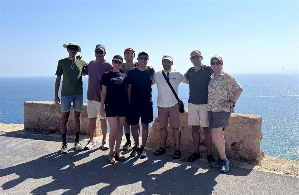 Profesores estadounidenses durante el 'fam trip' en Alicante organizado por el Patronato Costa Blanca, la UA y Visit Benidorm