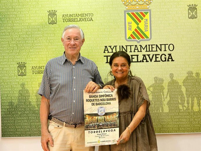 Presentación del concierto que ofrecerá la Banda Sinfónica Roquetes Nou Barris de Barcelona en Torrelavega.