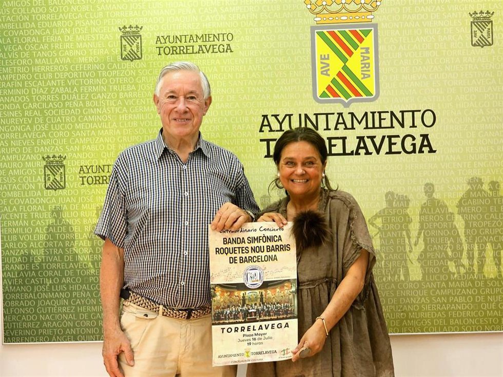 Presentación del concierto que ofrecerá la Banda Sinfónica Roquetes Nou Barris de Barcelona en Torrelavega.