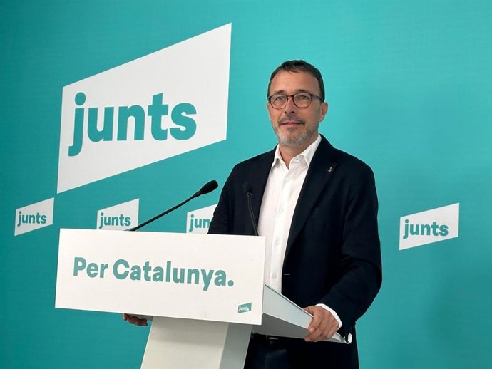 El portavoz de Junts, Josep Rius
