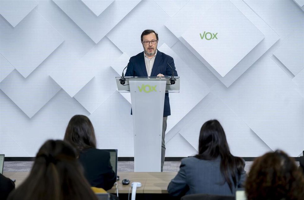 Archivo - El portavoz de Vox, José Antonio Fúster