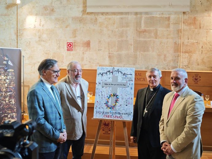 La cruz y la corona de espinas protagonizan el cartel del XXXVII Encuentro Nacional de Cofradías de Salamanca