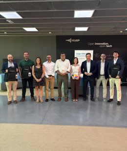 Entrega fr los premios de la tercera edición del Concurso de Ideas Innovadoras del Puerto de Huelva.