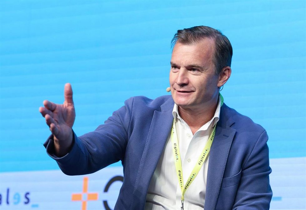 El CEO de MasOrange, Meinrad Spenger, durante la segunda jornada de 'DigitalES Summit 2026', en la Real Fábrica de Tapices, a 25 de junio de 2026, en Madrid (España). Organizado por la Asociación Española para la Digitalización, el evento se desarrolla ba