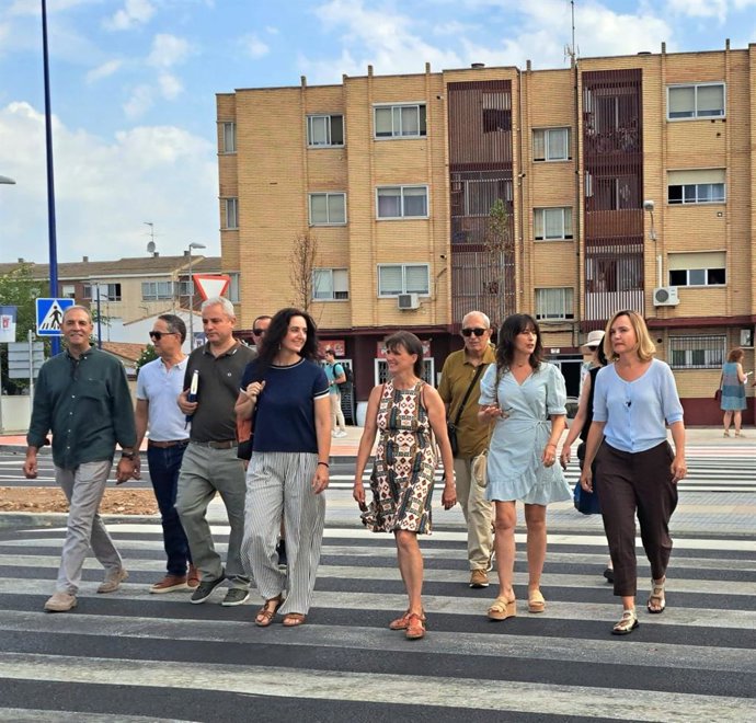 Alegría pone la transformación de la N-232 en vía urbana en Utebo como ejemplo de la utilidad de los fondos europeos 