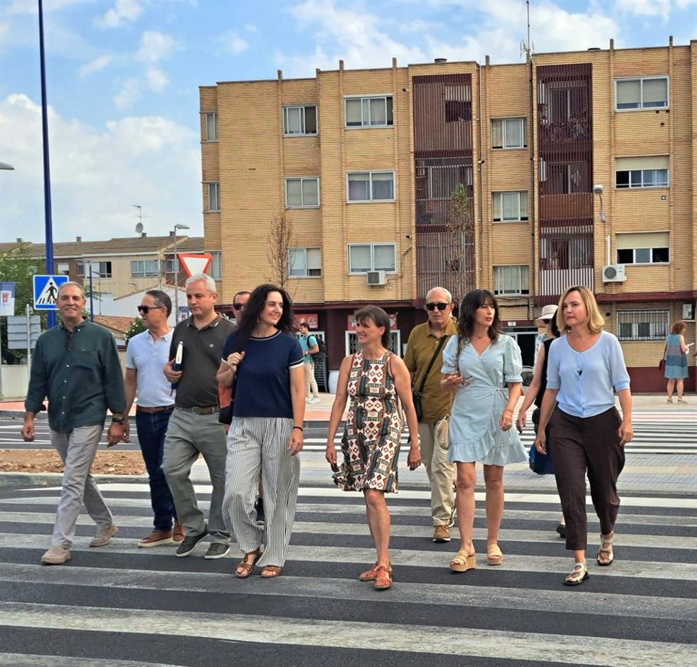 Alegría pone la transformación de la N-232 en vía urbana en Utebo como ejemplo de la utilidad de los fondos europeos 