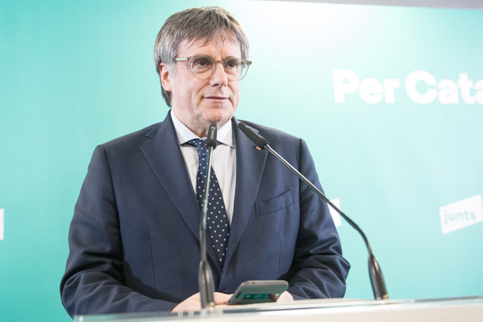 Archivo - L'expresident de la Generalitat i líder de Junts, Carles Puigdemont
