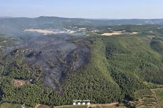 L'incendi a Aiguamúrcia (Tarragona) aquest dilluns