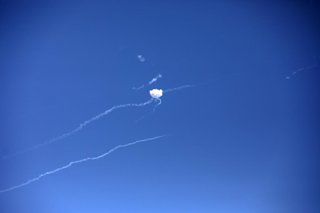 12 July 2026, Qatar, Doha: The Qatari Armed Forces intercept a missile attack. The United States and Iran exchanged strikes amidst the ongoing conflict between them over the Strait of Hormuz. Photo: Stringer/dpa