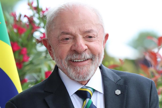 16 de junho de 2026, Evian, Alta-Saboia, França: Luiz Início Lula Da Silva, presidente da República Federativa do Brasil, durante a Cúpula de Chefes de Estado e de Governo. Evian, França, 16 de junho de 2026