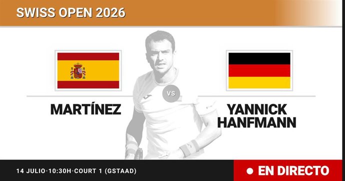Pedro Martinez - Yannick Hanfmann: resumen y estadísticas del partido de Dieciseisavos de final de Swiss Open