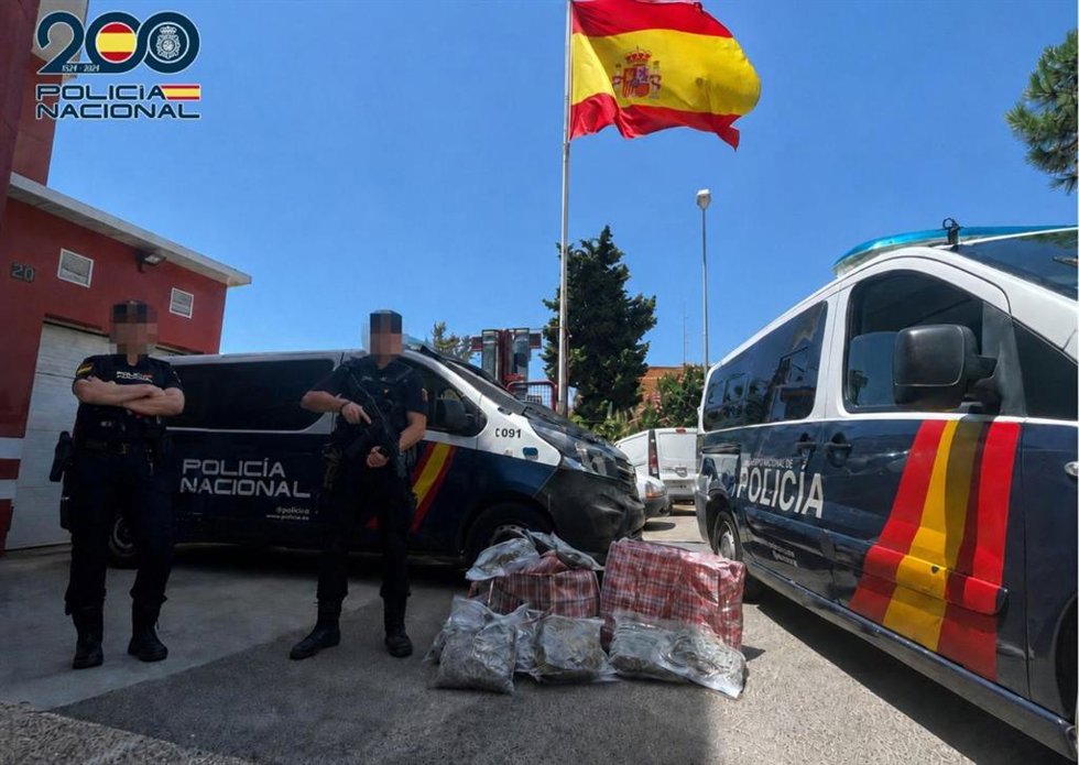 Estupefaciente intervenido.