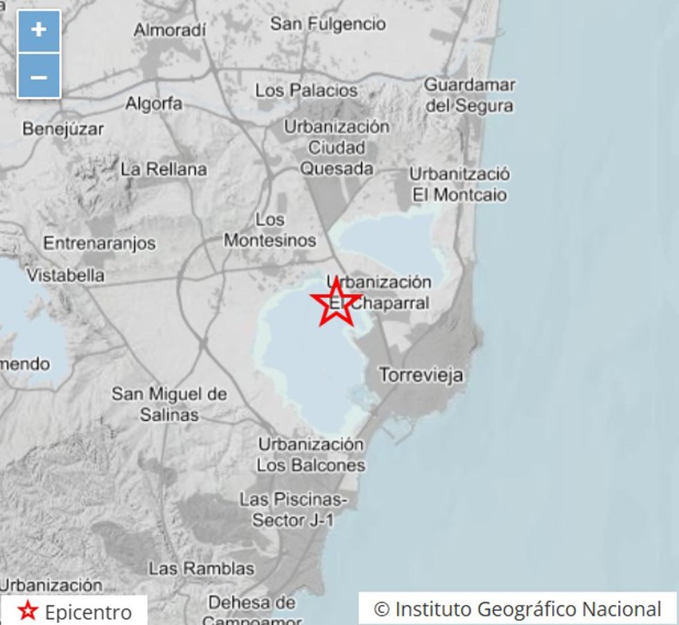 Mapa del terremoto