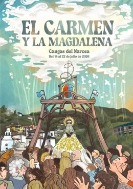 Cartel de las fiestas del Carmen y La Magdalena 2026 en Cangas del Narcea.