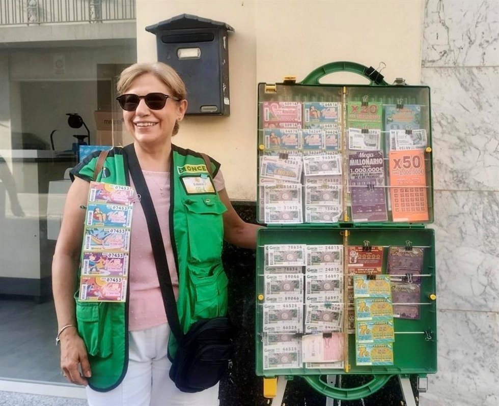 La vendedora de la ONCE Estrella Rodríguez.