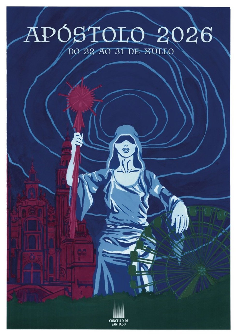 Cartel de las Festas do Apóstol 2026