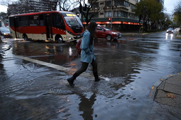 Vina del Mar, 16 de junio 2025  Luvia durante el sistema frontal que afecta a la zona central  Sebastian Cisternas/Aton Chile