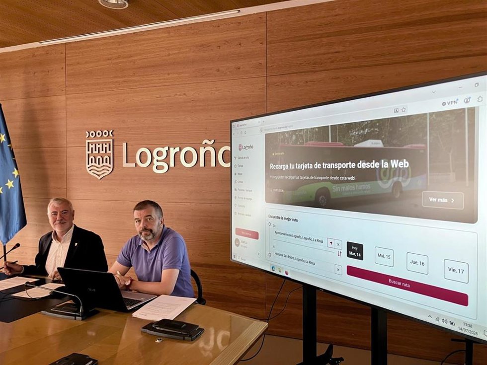 Presentación de la nueva web del Transporte Urbano de Logroño
