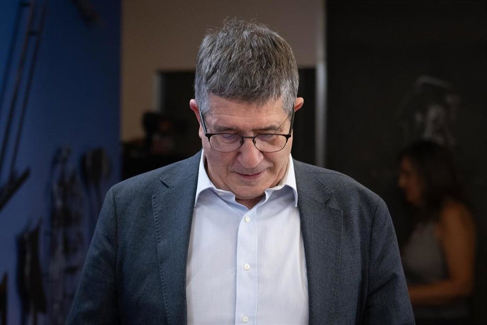 El portavoz del PSOE en el Congreso, Patxi López, durante una rueda de prensa en el Congreso de los Diputados, a 16 de junio de 2026, en Madrid (España).