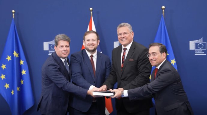 Firma del acuerdo sobre Gibraltar