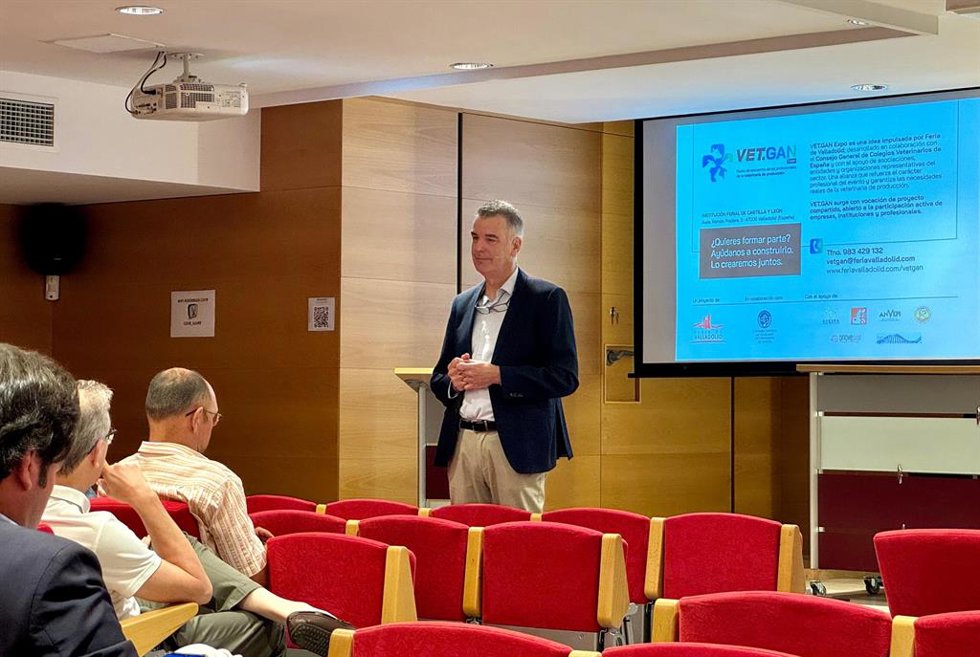 El director general de Feria de Valladolid, Alberto Alonso, durante la presentación en Barcelona este martes en el COVB