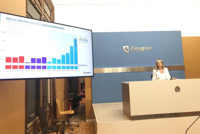 La consejera municipal de Hacienda y Fondos Europeos del Ayuntamiento de Zaragoza, Blanca Solans